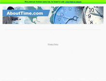 Tablet Screenshot of abouttime.com